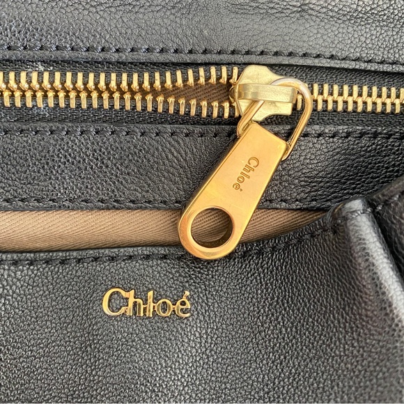 Chloe black leather Elsie flap 2 way bag - Picture 9 of 15